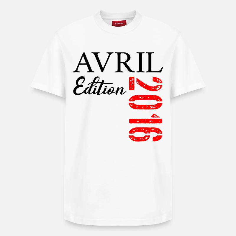 11e Anniversaire Avril 2016 - T-shirt unisexe décontracté en coton Supima – de SPREAD - blanc