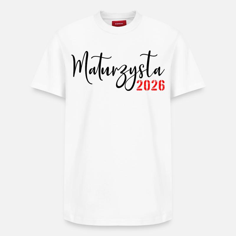 Diplômé du lycée 2026 - T-shirt unisexe décontracté en coton Supima – de SPREAD - blanc
