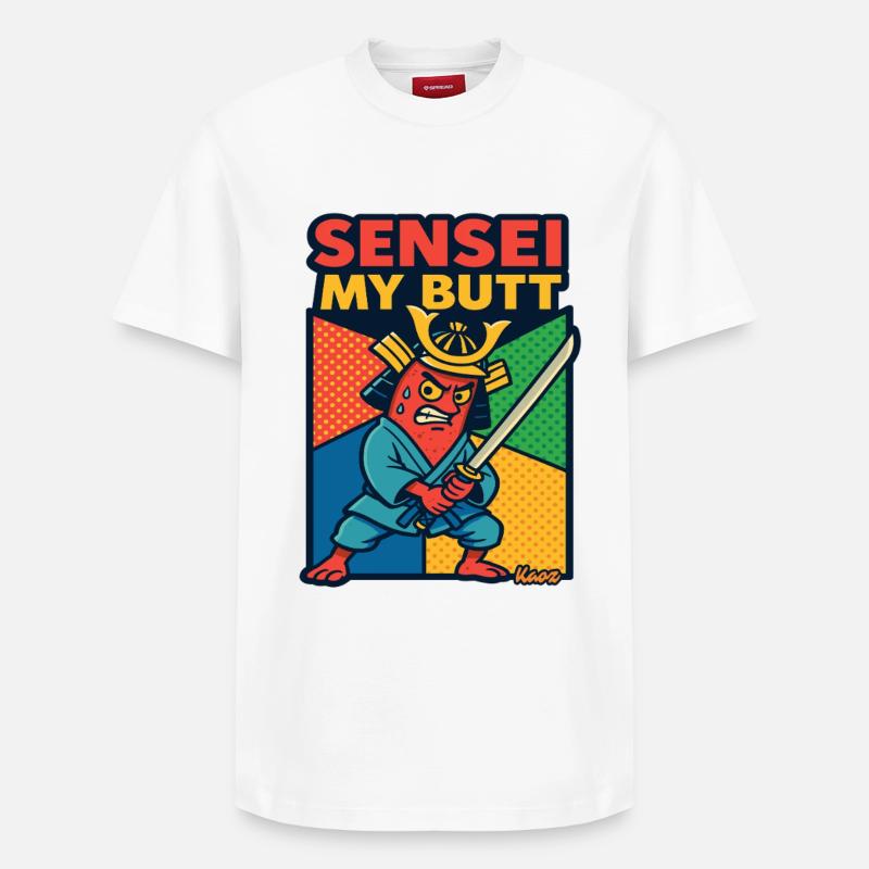 Sensei Mon Samouraï Derrière - T-shirt unisexe décontracté en coton Supima – de SPREAD - blanc