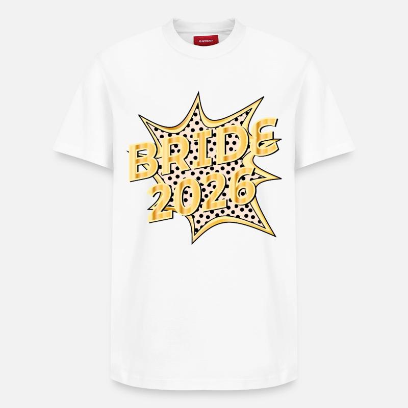 Braut 2026 - Relaxed Unisex Supima Cotton T-Shirt – von SPREAD - Weiß