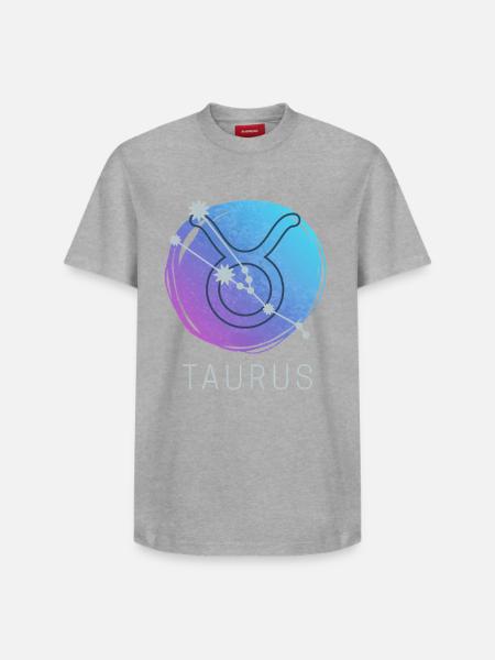 Taurus Stier Sternzeichen Aquarell Astrologie - Relaxed Unisex Supima Cotton T-Shirt – von SPREAD - Weiß
