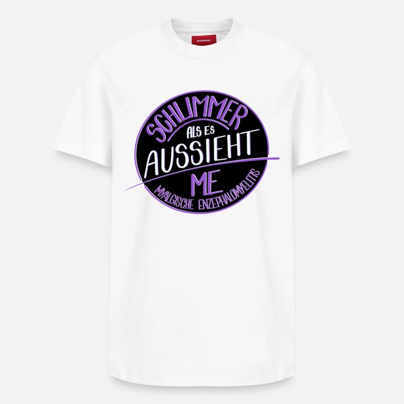 Schlimmer als es aussieht, M.E.  - Relaxed Unisex Supima Cotton T-Shirt – von SPREAD - Weiß