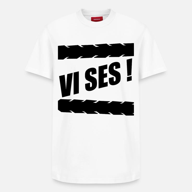 Bis zum Abschied - Relaxed Unisex Supima Cotton T-Shirt – von SPREAD - Weiß
