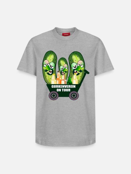 Gurkenverein Bollerwagen Bier - Relaxed Unisex Supima Cotton T-Shirt – von SPREAD - Weiß