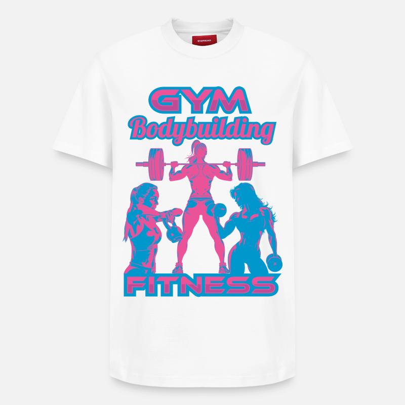 FitnessstudioMädchen - Relaxed Unisex Supima Cotton T-Shirt – von SPREAD - Weiß