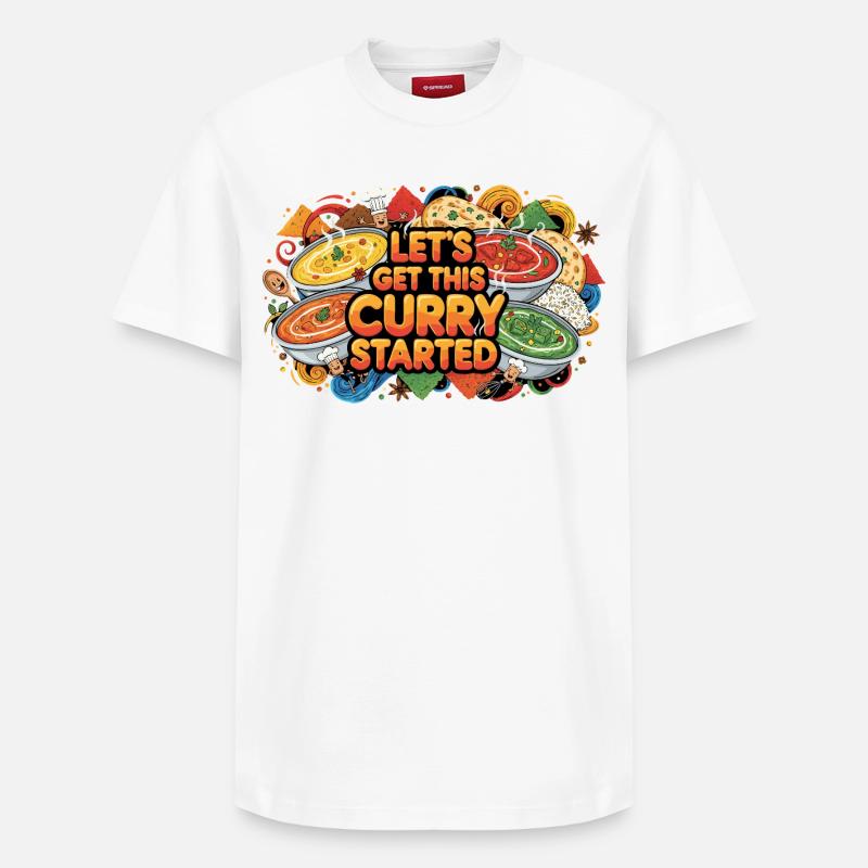 Let's get Curry started - Relaxed Unisex Supima Cotton T-Shirt – von SPREAD - Weiß
