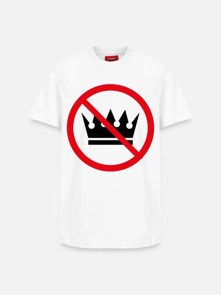 No Kings! (Protest Sign / POS 2C) - Relaxed Unisex Supima Cotton T-Shirt – by SPREAD - white