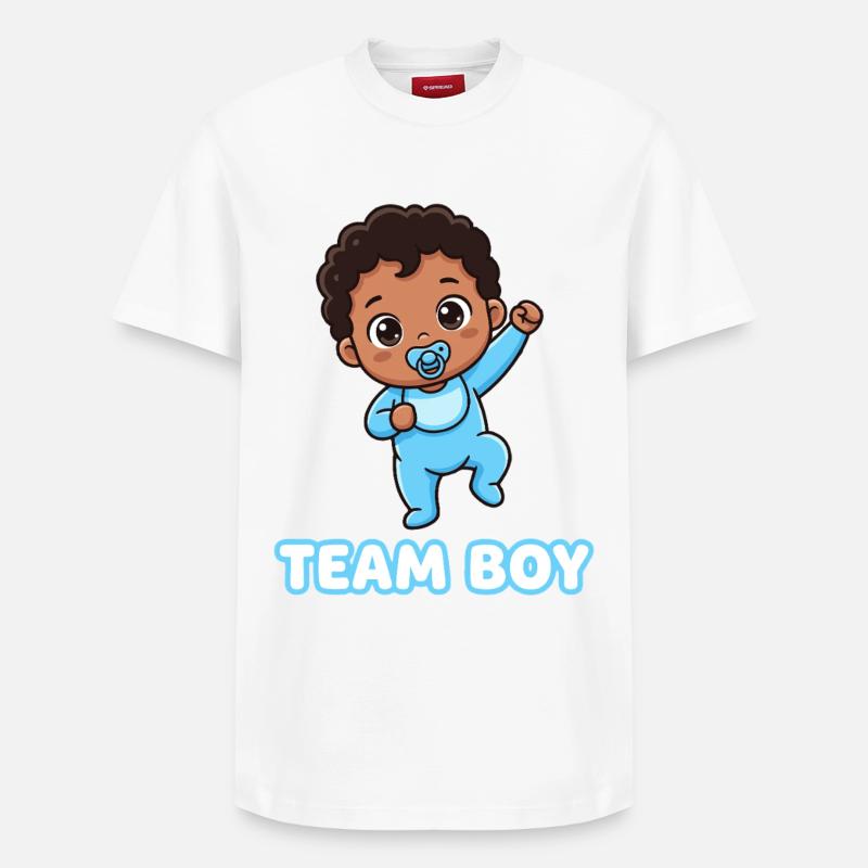 Team Boy Bébé Mignon Design - T-shirt unisexe décontracté en coton Supima – de SPREAD - blanc