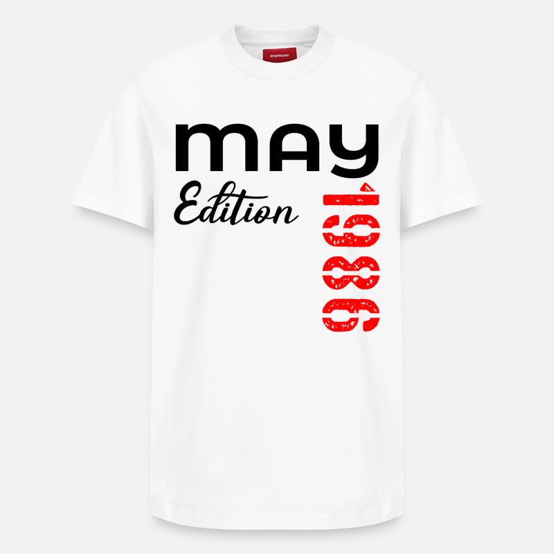 41e anniversaire mai 1986 - T-shirt unisexe décontracté en coton Supima – de SPREAD - blanc