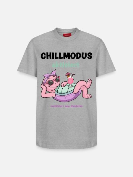 Schildkröte PinkRelax Sonnenlounge - Relaxed Unisex Supima Cotton T-Shirt – von SPREAD - Weiß