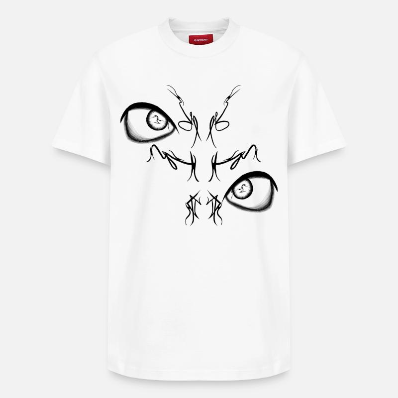 Night Bird Duo Lights - T-shirt unisexe décontracté en coton Supima – de SPREAD - blanc