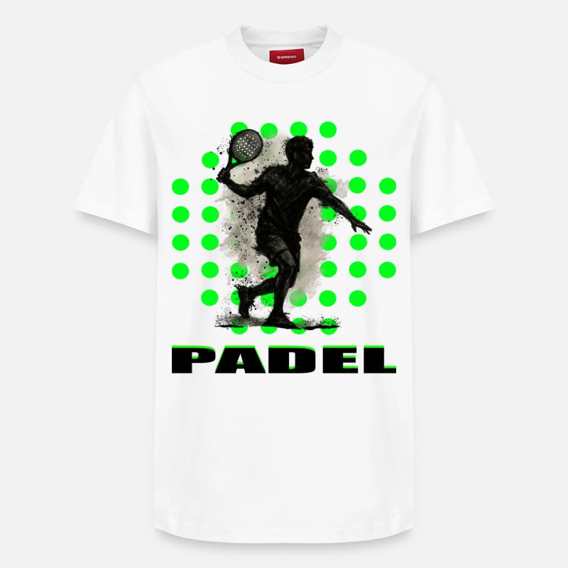 Padel - T-shirt unisexe décontracté en coton Supima – de SPREAD - blanc