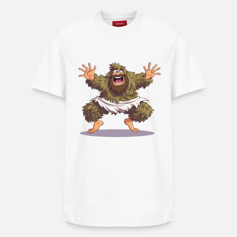 Joyeuse danse du Bigfoot - T-shirt unisexe décontracté en coton Supima – de SPREAD - blanc