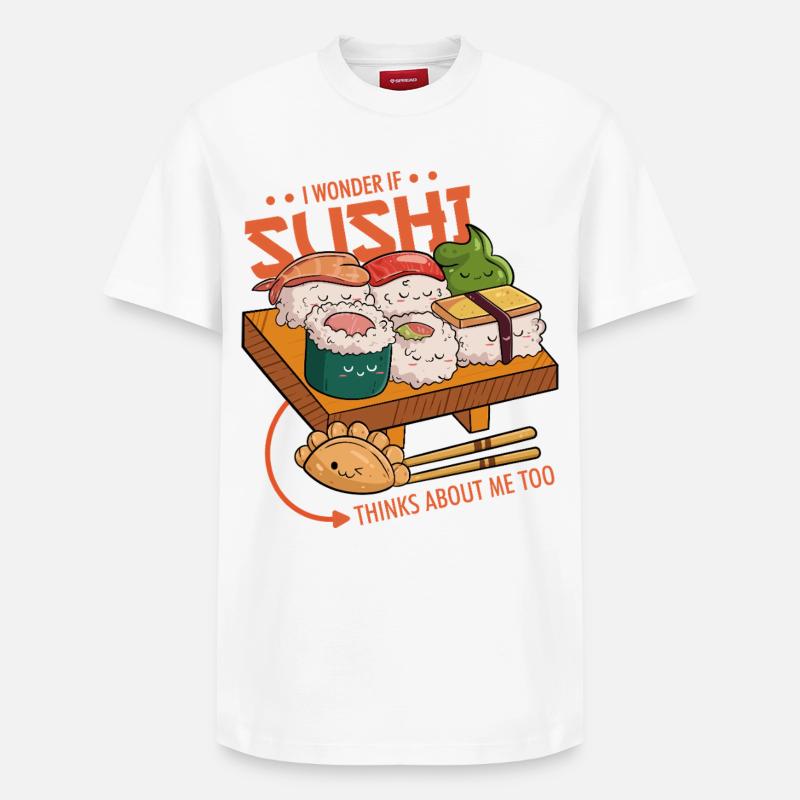 Amis du sushi - T-shirt unisexe décontracté en coton Supima – de SPREAD - blanc
