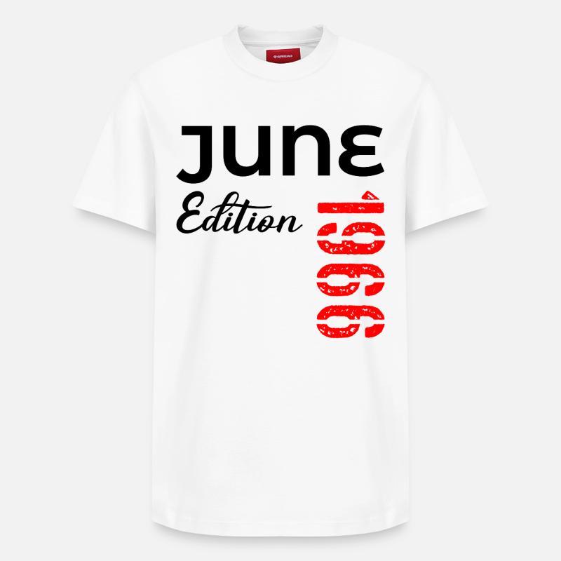 60e anniversaire juin 1966 - T-shirt unisexe décontracté en coton Supima – de SPREAD - blanc