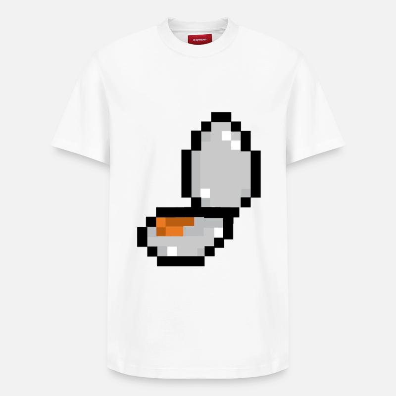 Pixel Egg - T-shirt unisexe décontracté en coton Supima – de SPREAD - blanc