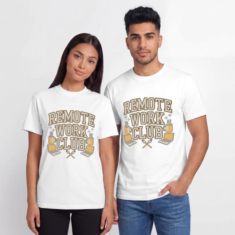 Remote Work Club Web Developer Remote Developer Relaxed Unisex Supima Cotton T-Shirt – by SPREAD