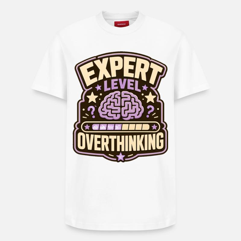 Sur-réflexion au niveau expert - T-shirt unisexe décontracté en coton Supima – de SPREAD - blanc