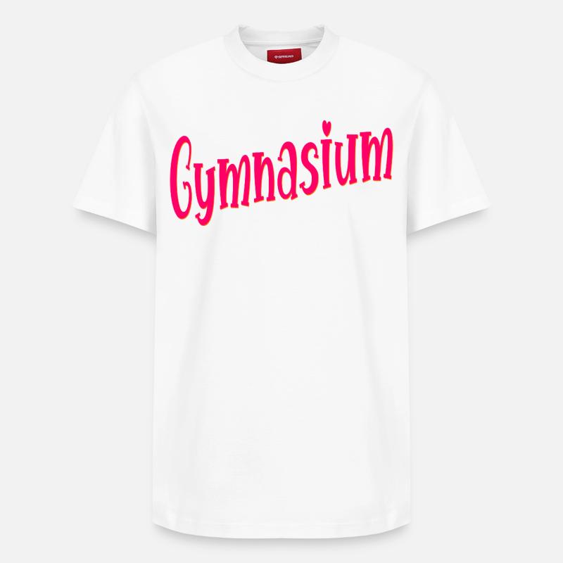 Changement d’école École grammaticale - T-shirt unisexe décontracté en coton Supima – de SPREAD - blanc