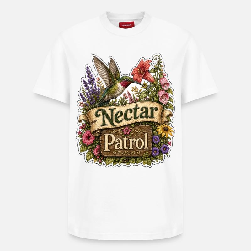Patrouille Nectar - T-shirt unisexe décontracté en coton Supima – de SPREAD - blanc