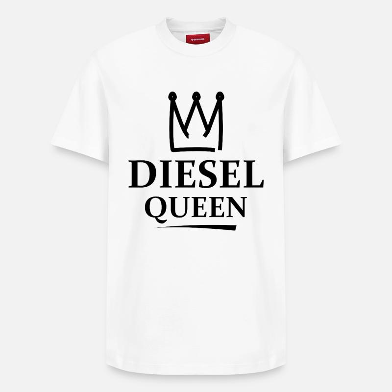Diesel Queen - T-shirt unisexe décontracté en coton Supima – de SPREAD - blanc