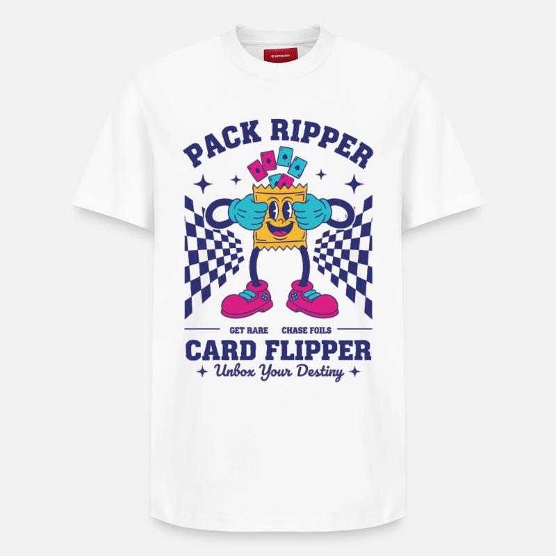 Pack Ripper Card Flipper Unbox Your Destiny - Relaxed Unisex Supima Cotton T-Shirt – von SPREAD - Weiß