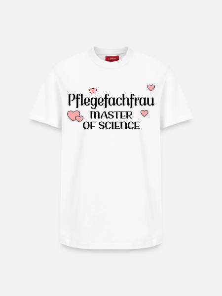 MASTERSTUDIUM PFLEGE - PFLEGEFACHFRAU - Relaxed Unisex Supima Cotton T-Shirt – von SPREAD - Weiß