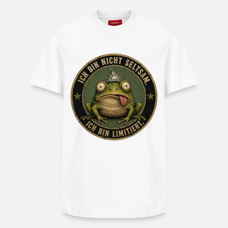 Ich bin nicht seltsam - limitiert - Relaxed Unisex Supima Cotton T-Shirt – von SPREAD - Weiß