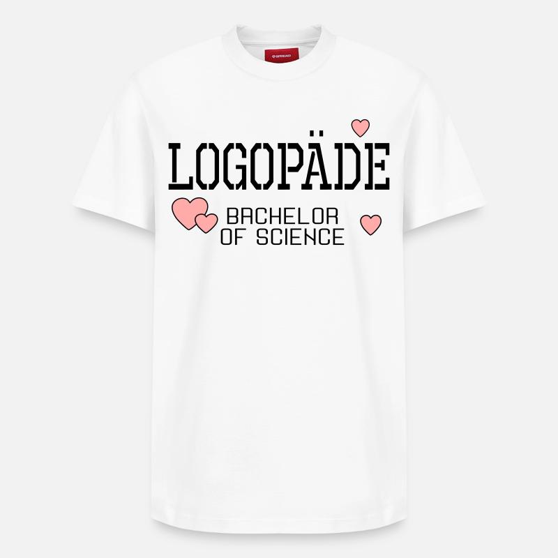 Logopäde Bachelor-Studium Logopädie - Relaxed Unisex Supima Cotton T-Shirt – von SPREAD - Weiß