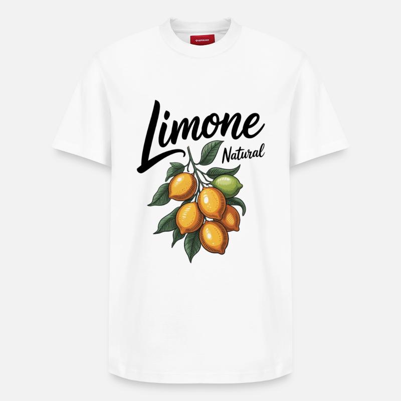 Citron vert - T-shirt unisexe décontracté en coton Supima – de SPREAD - blanc