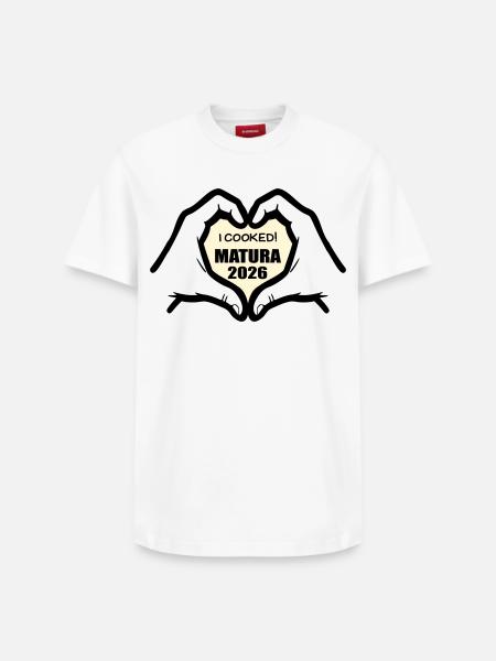 Abschluss Matura 2026 Kochen - Relaxed Unisex Supima Cotton T-Shirt – von SPREAD - Weiß