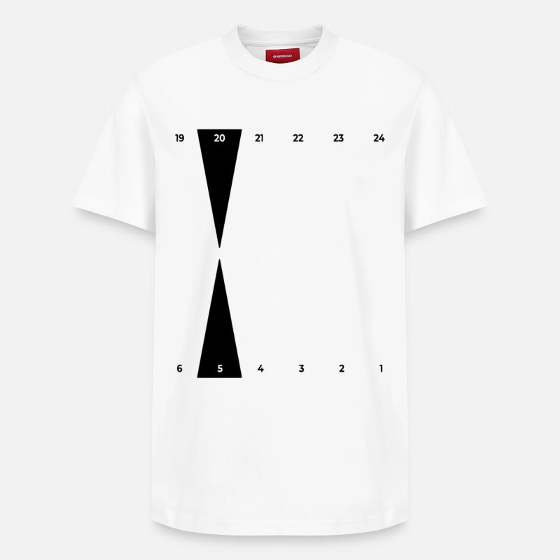 Backgammon | Point d’Or - T-shirt unisexe décontracté en coton Supima – de SPREAD - blanc
