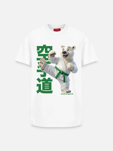 Karate Eisbär - Relaxed Unisex Supima Cotton T-Shirt – von SPREAD - Weiß