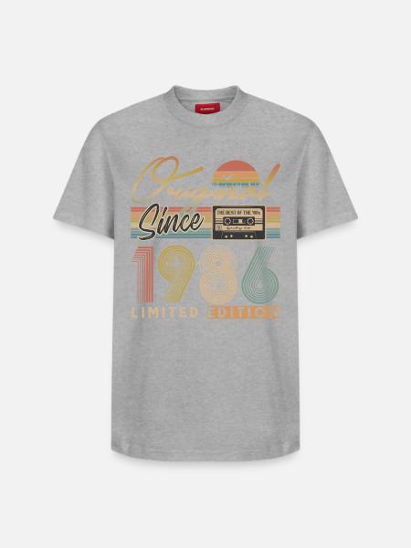 40e anniversaire, 40 ans - T-shirt unisexe décontracté en coton Supima – de SPREAD - blanc