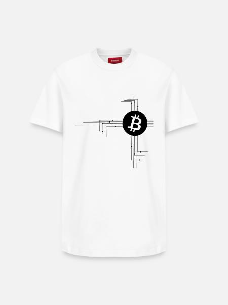 Bitcoin Network - Relaxed Unisex Supima Cotton T-Shirt – by SPREAD - white
