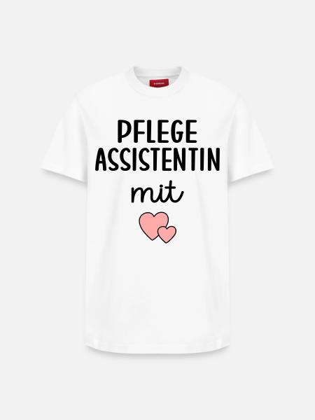 Pflegeassistentin Pflegefachassistenz - Relaxed Unisex Supima Cotton T-Shirt – von SPREAD - Weiß