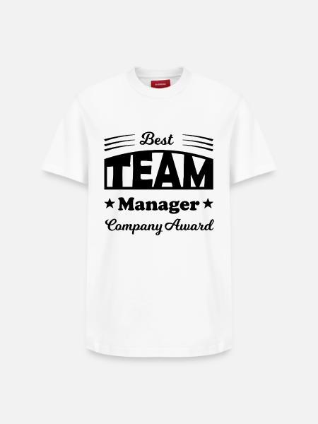 Bester Team Manager - Relaxed Unisex Supima Cotton T-Shirt – von SPREAD - Weiß