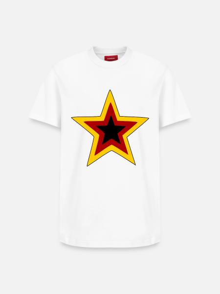 Germany Retro Star Logo - Relaxed Unisex Supima Cotton T-Shirt – by SPREAD - white
