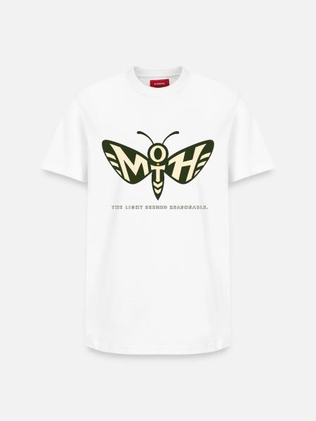 MOTH – La lumière semblait raisonnable - T-shirt unisexe décontracté en coton Supima – de SPREAD - blanc