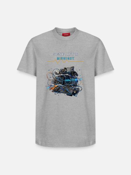 Modular Nighttime Synthesizer - Relaxed Unisex Supima Cotton T-Shirt – by SPREAD - white