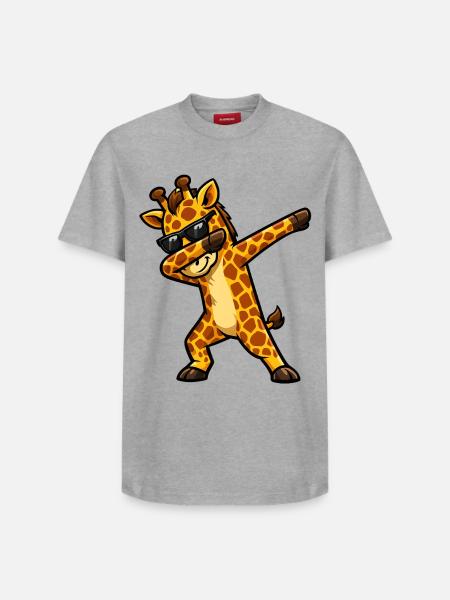 Dabbing Giraffe - Relaxed Unisex Supima Cotton T-Shirt – by SPREAD - white