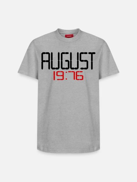 50th birthday, August 1976 - Relaxed Unisex Supima Cotton T-Shirt – by SPREAD - white