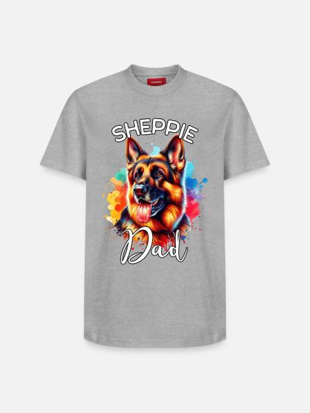 German Shepherd Dad - Relaxed Unisex Supima Cotton T-Shirt – by SPREAD - white