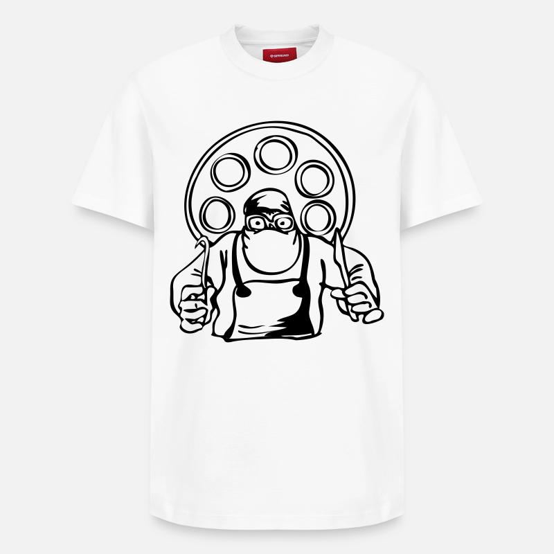 Surgeon - Relaxed Unisex Supima Cotton T-Shirt – by SPREAD - white