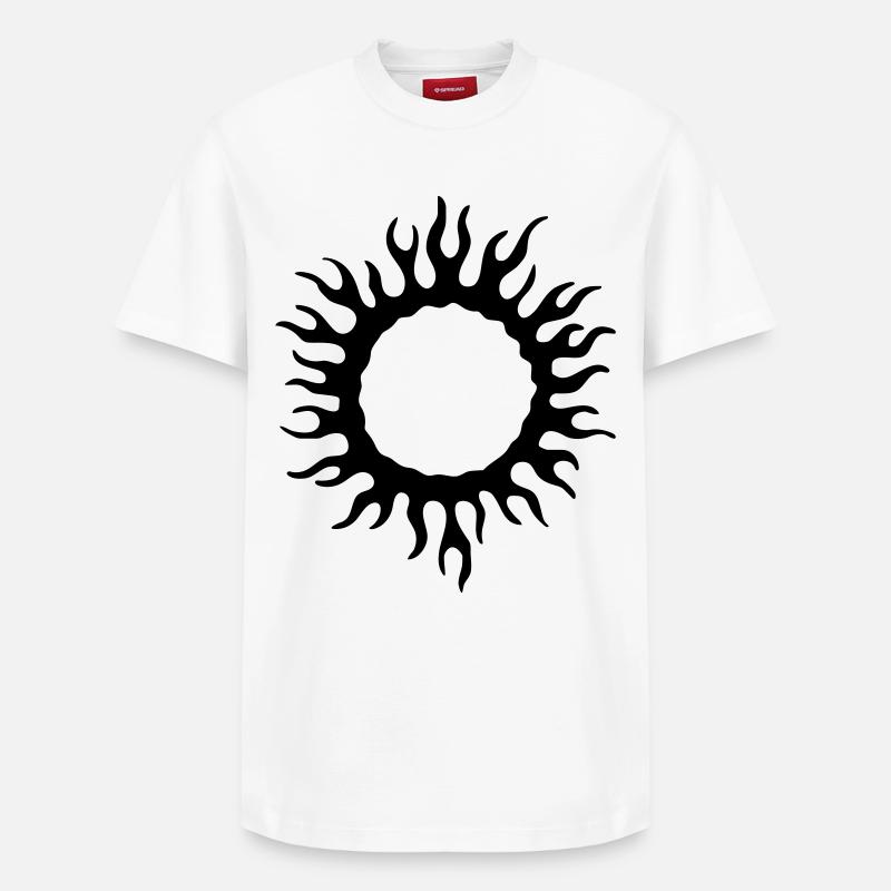 Circuit de flamme - T-shirt unisexe décontracté en coton Supima – de SPREAD - blanc