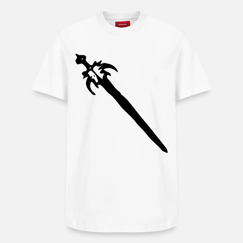 Épée - T-shirt unisexe décontracté en coton Supima – de SPREAD - blanc