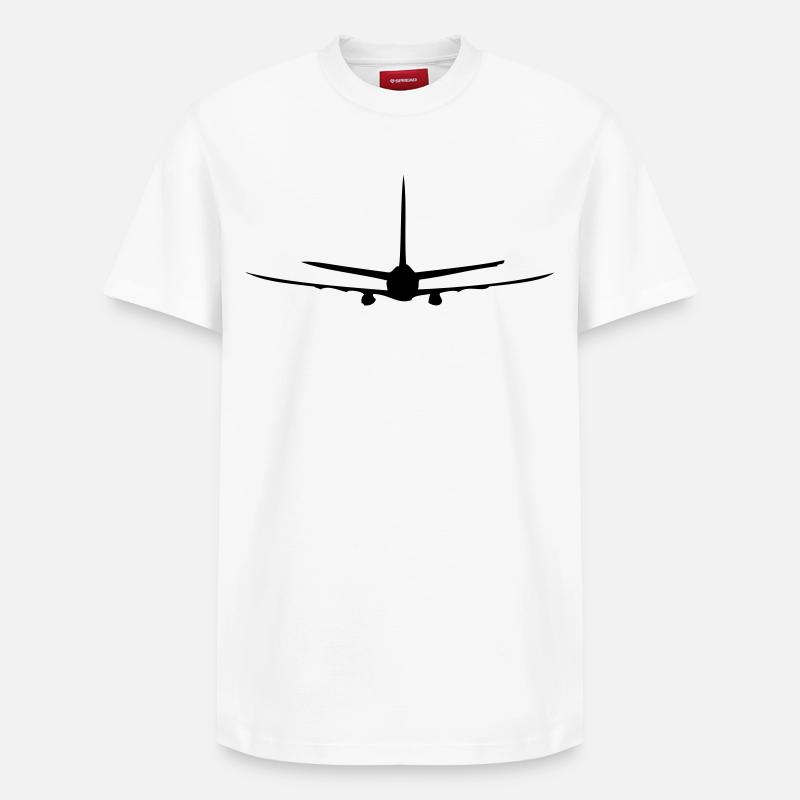 Avion - T-shirt unisexe décontracté en coton Supima – de SPREAD - blanc