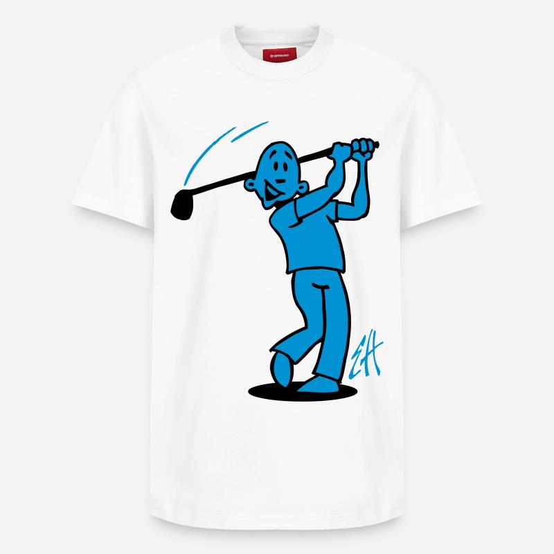 Golf - T-shirt unisexe décontracté en coton Supima – de SPREAD - blanc