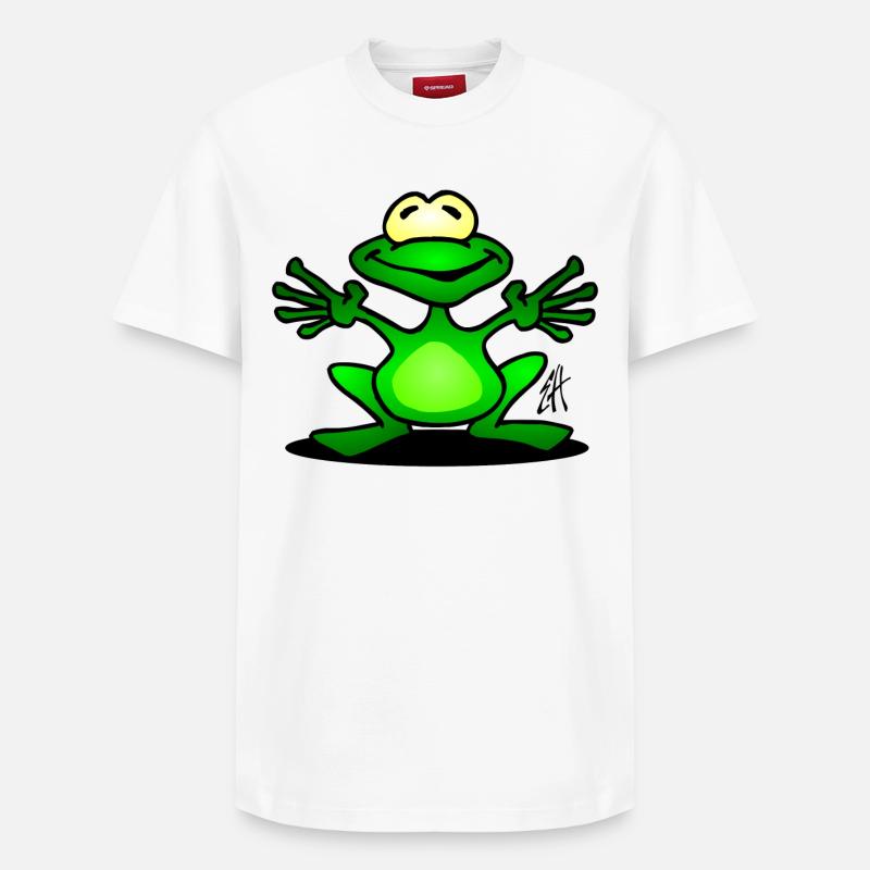 Grenouille - T-shirt unisexe décontracté en coton Supima – de SPREAD - blanc