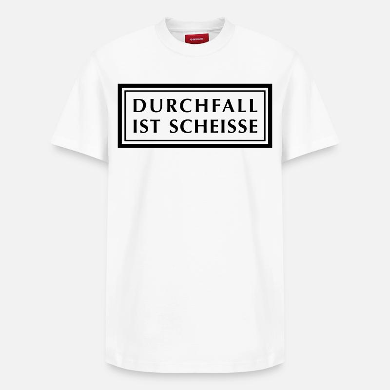 La diarrhée est la merde - T-shirt unisexe décontracté en coton Supima – de SPREAD - blanc
